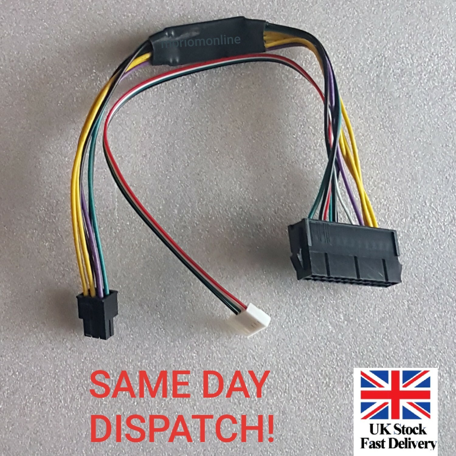 ATX 24pin to Motherboard 2 port 6 pin Power Supply Cable for Z220 Z230 SFF 