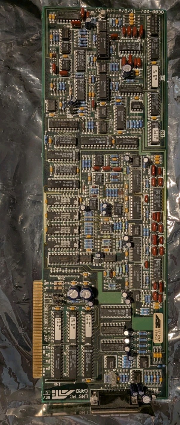 ATI LMS 700-0038 Rev:C 8bit Vintage ISA PC Card