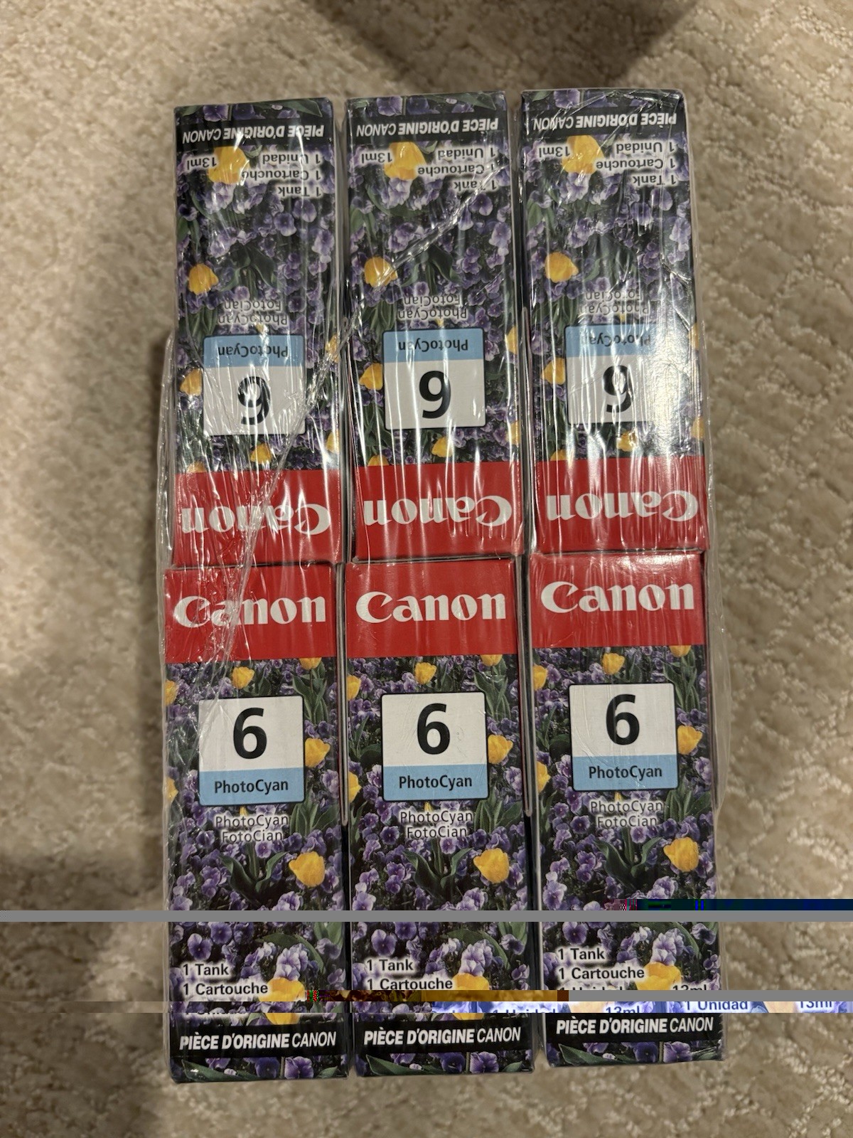 Genuine Canon BCI-6PC Printer Ink 6 Pack NEW