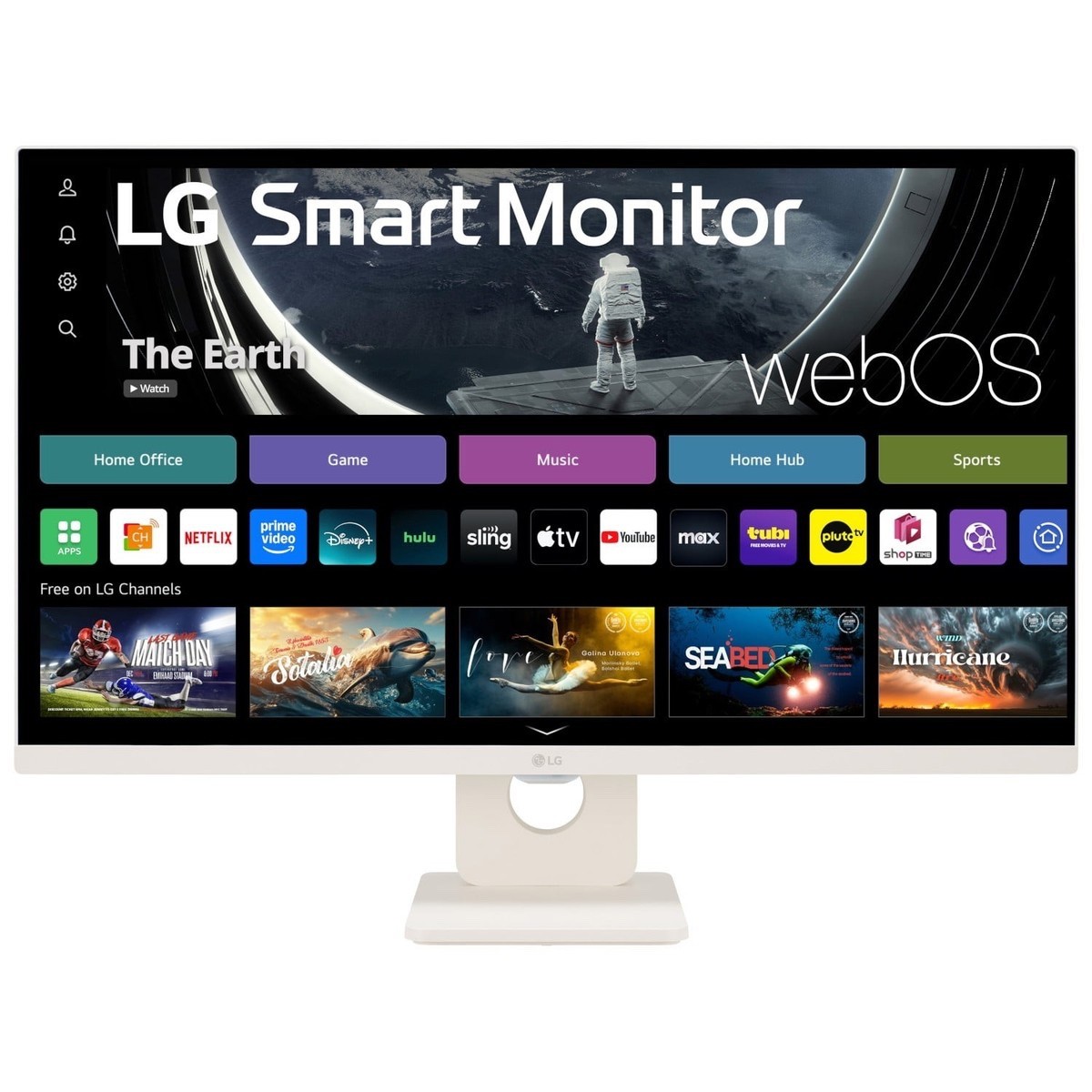 LG MyView 27” Smart Monitor 27U55WSA 100Hz IPS HDR webOS ThinQ AI White