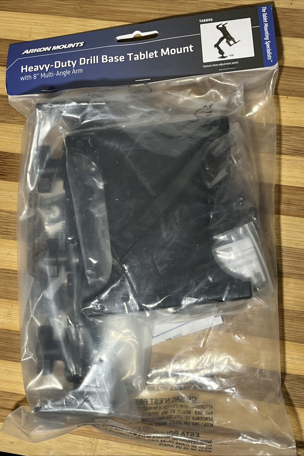 ARKON Mounts - Heavy-Duty Tablet Mount Secure Drill Base for Cars Walls & Tables