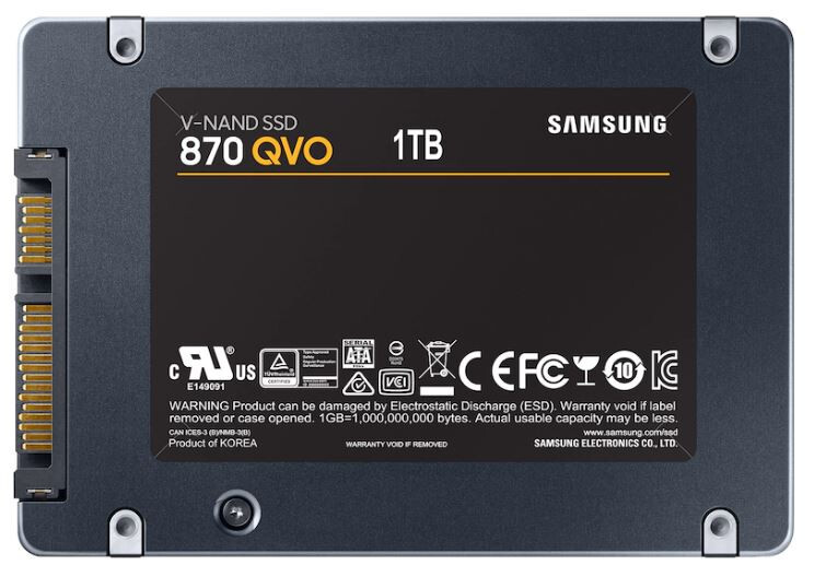 (NEW) SAMSUNG 870 1TB QVO SSD SATA 2.5" SOLID STATE DRIVE MZ77Q1T0B
