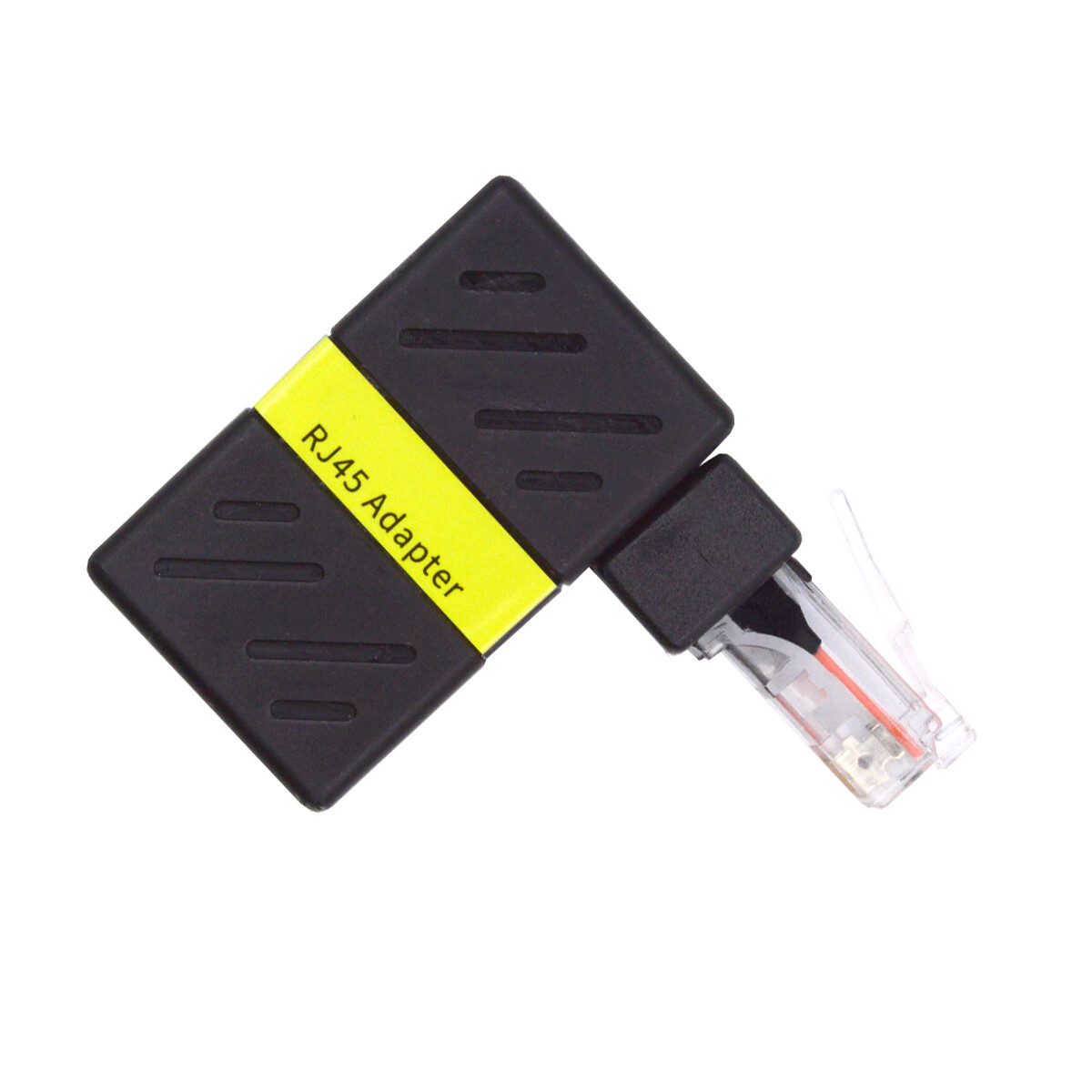 Cablecy CAT6 UTP Male to Female 360 Degree Angled Rotating Adapter RJ45 8P8C