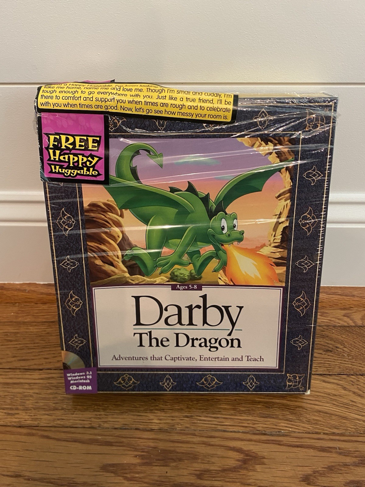 Broderbund Darby the Dragon (PC, 1996) Big Box PC Game Rare Complete