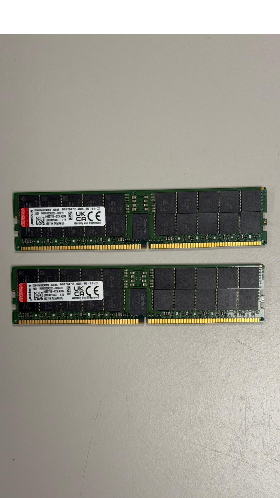 Kingston 64GB DDR5 PC5-4800B RDIMM ECC Server Memory RAM KSM48R40BD4TMM-64HMR