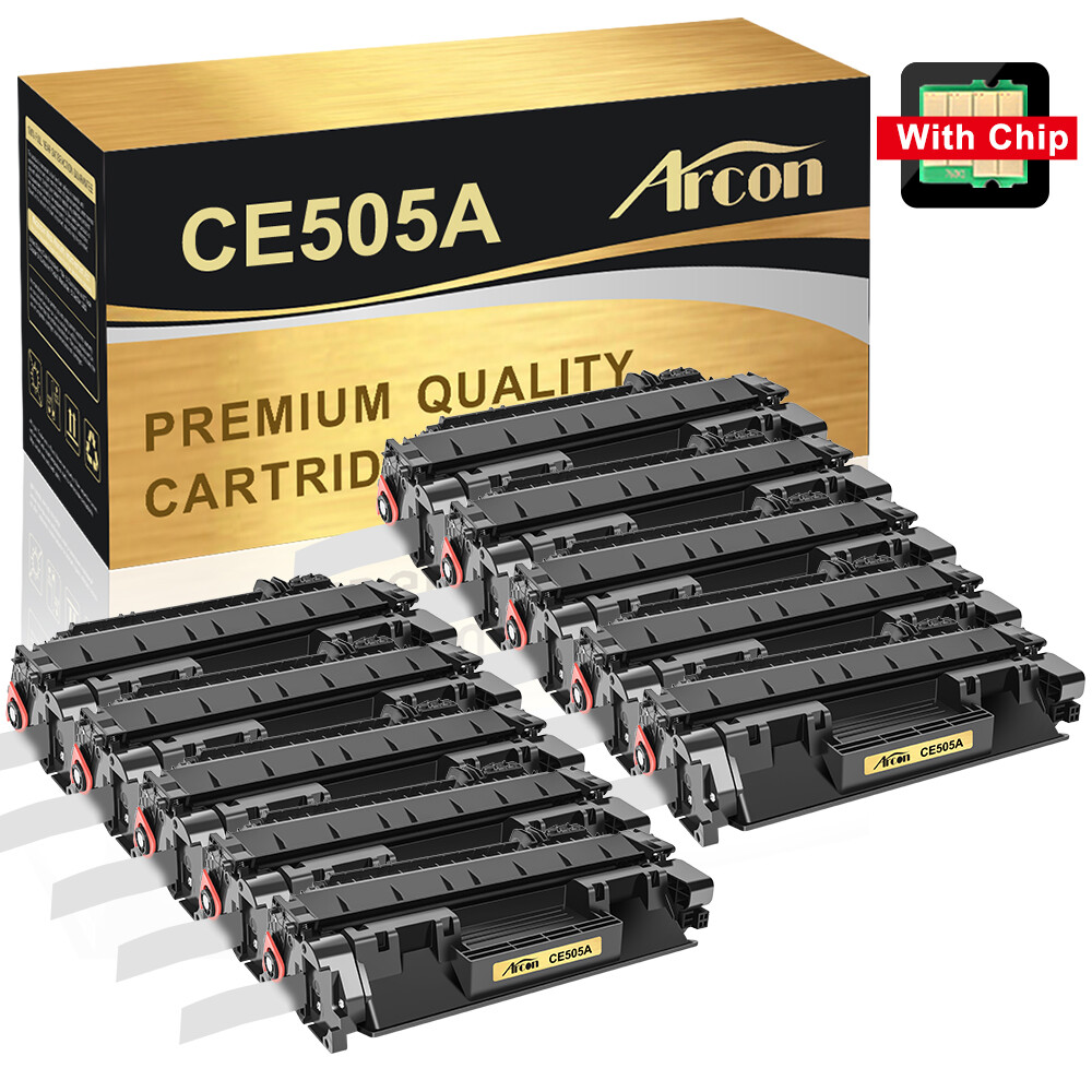10x High Yield 05A CE505A Toner Compatible for HP LaserJet P2035 P2055x P2055dn