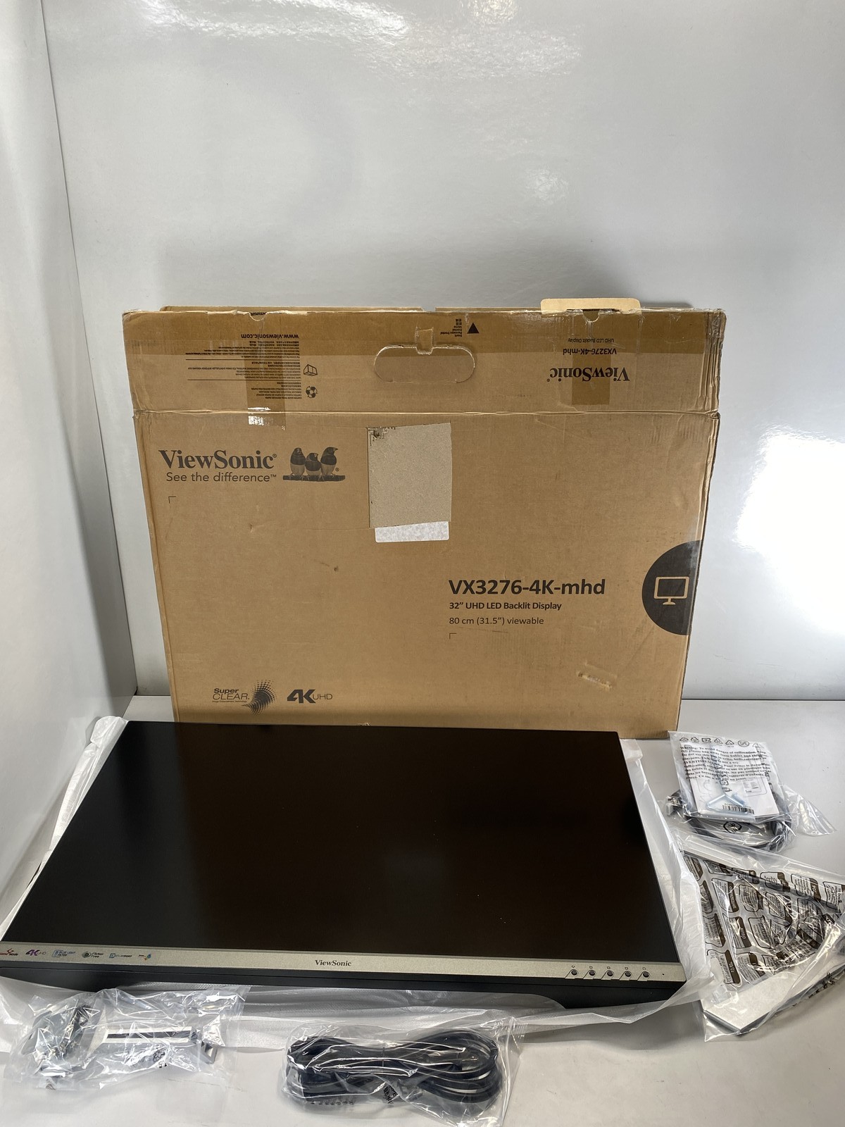 ViewSonic VX3276-4K-MHD 32 Inch 4K UHD Monitor, HDR10, HDMI, DisplayPort