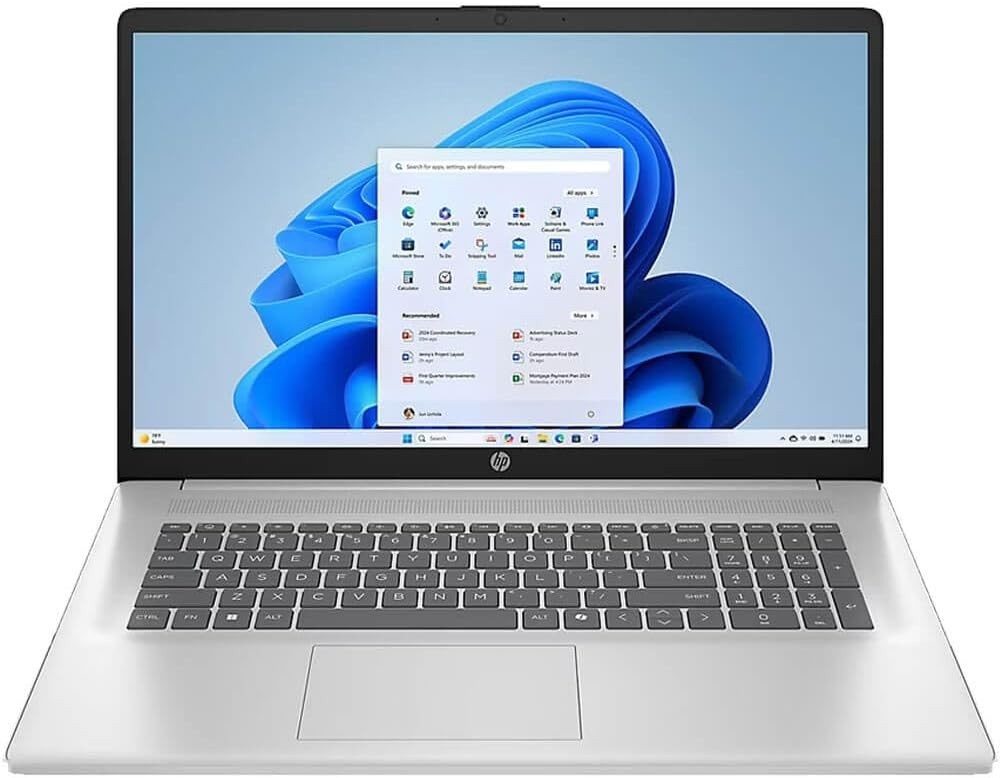 HP 17-CN3000 Laptop Intel i5-1335u 16GB 512GB SSD 17.3" Touch W11H 90D 2YEAR