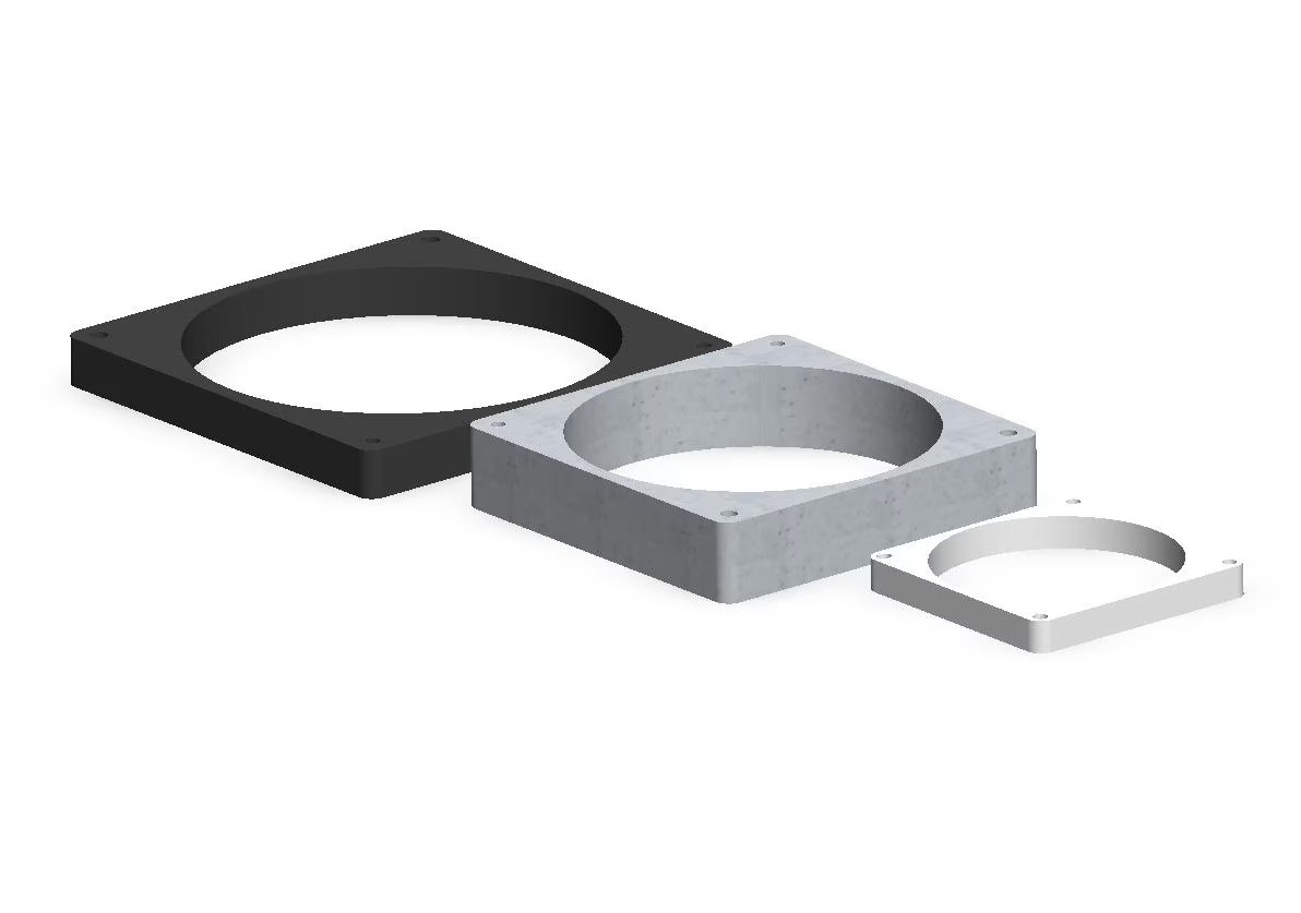 Fan Spacer 80mm/92mm/120mm/140mm/200mm