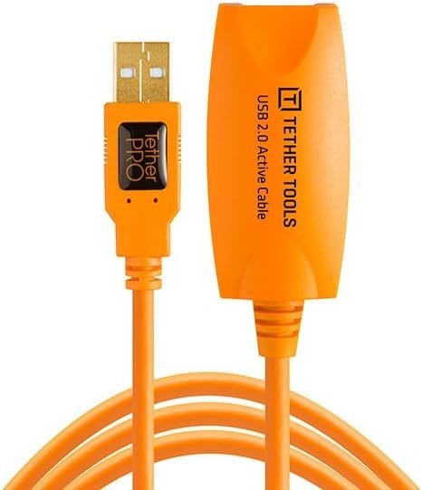 Tether Tools TetherPro 16' USB 2.0 Active Extension Cable, Orange #CU1917