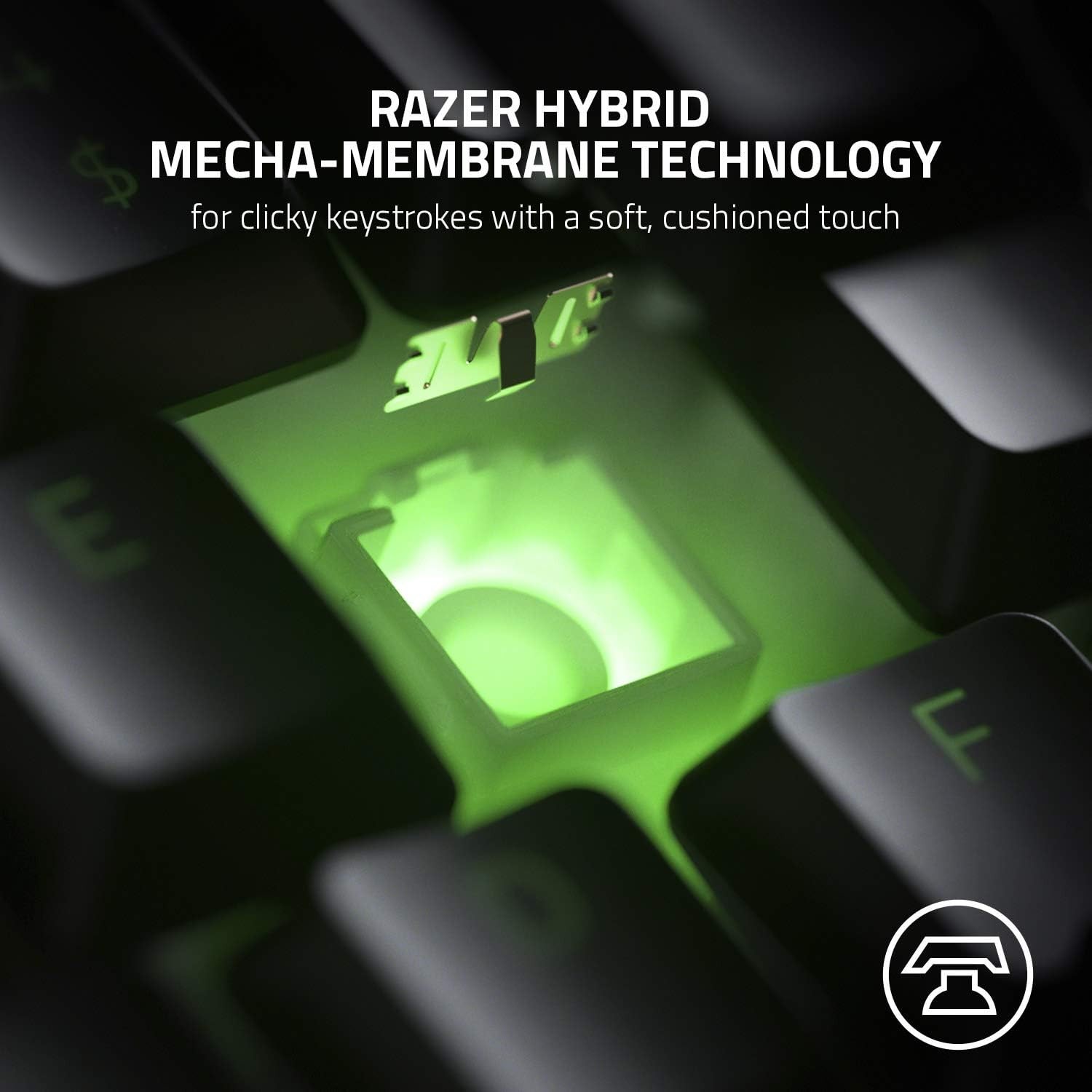 Razer Ornata V2 Wired Gaming Mecha-Membrane Keyboard Customizable RBG