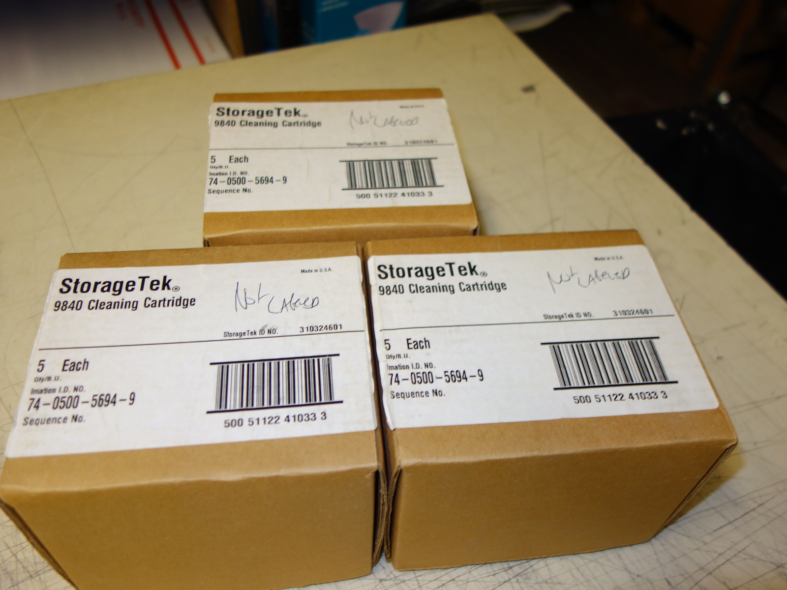 Lot of 15x * Imation 9840 StorageTek Cleaning Cartridge * NEW