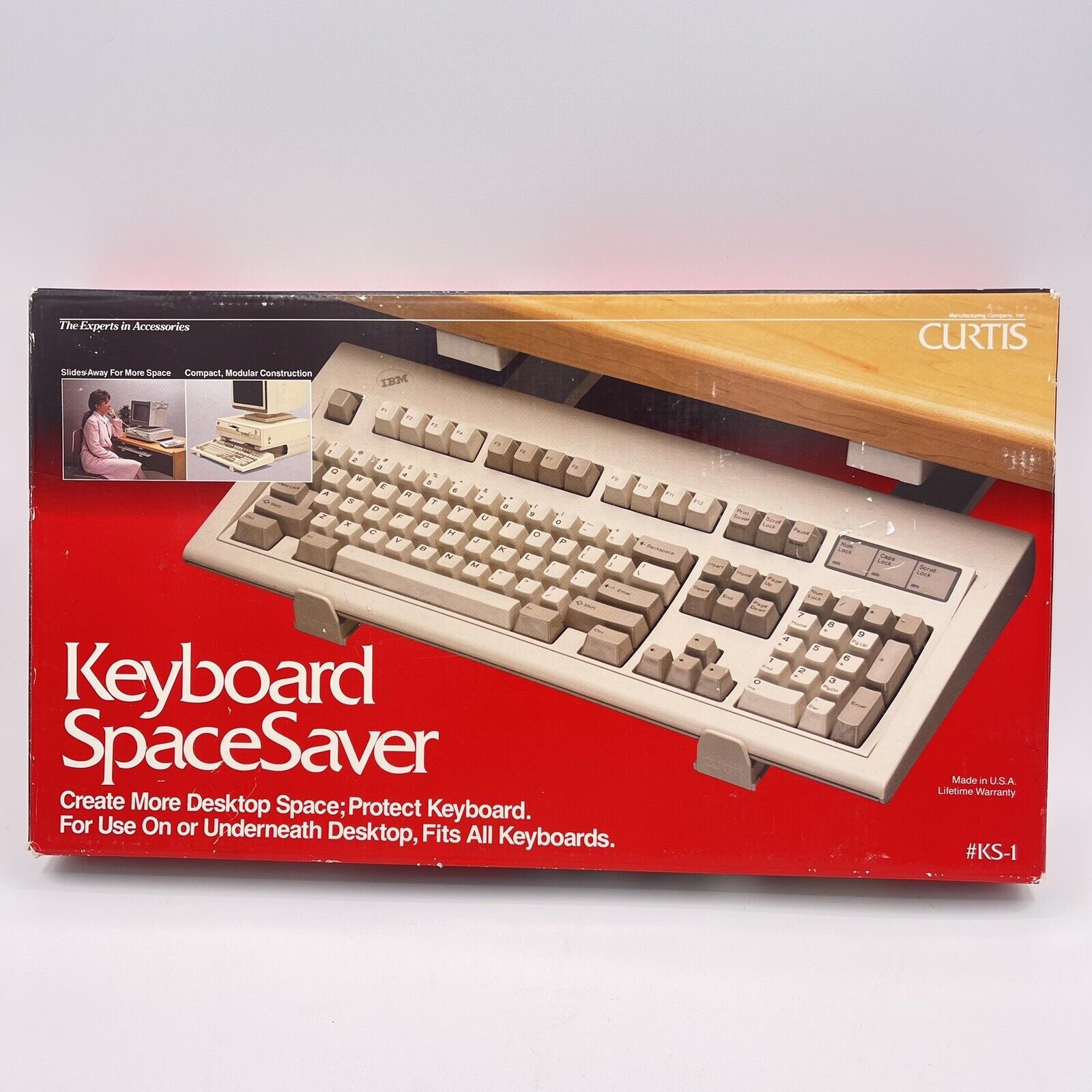 VTG 1980s Curtis KS-1 Keyboard Spacesaver in Original Box