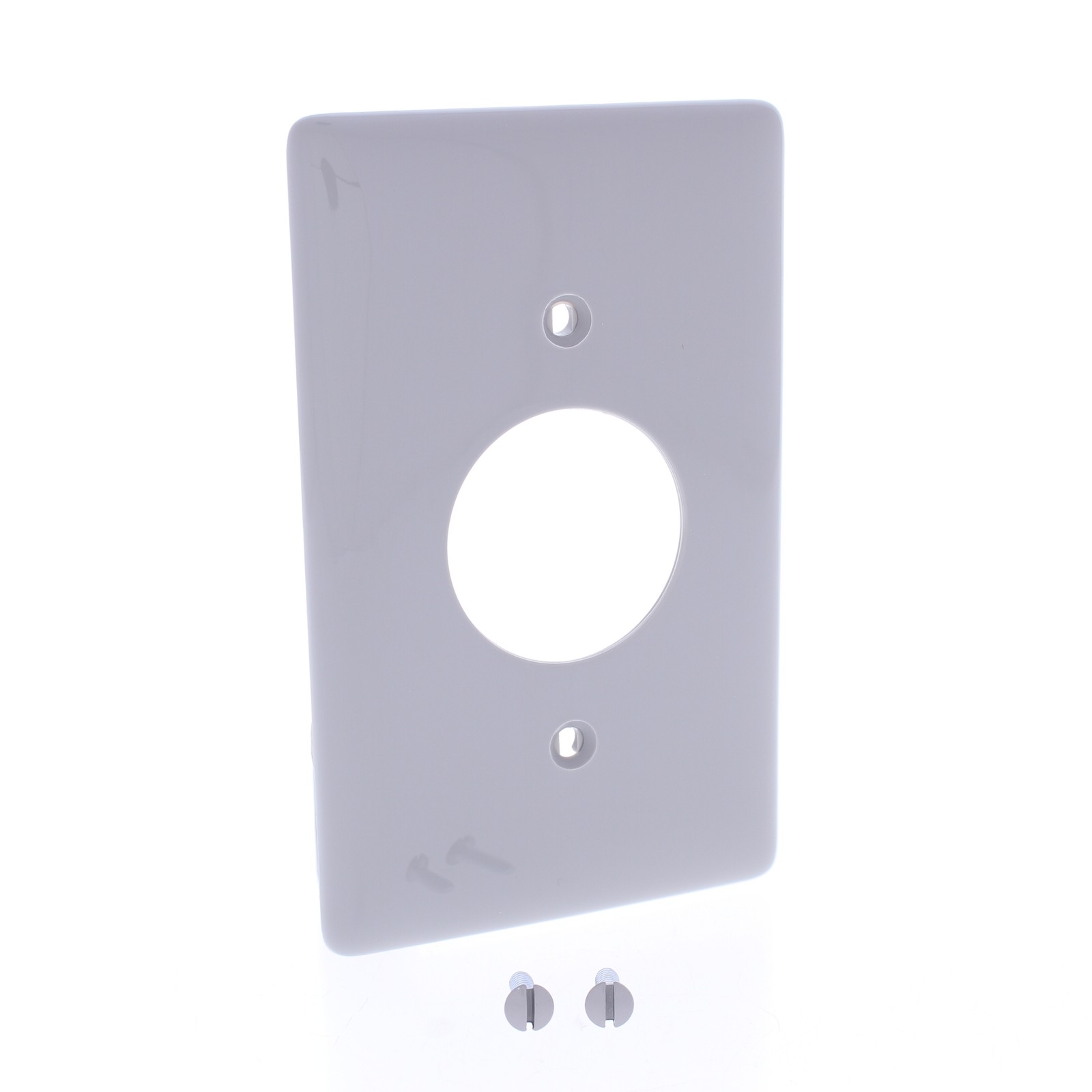Hubbell NP7GY Gray 1-Gang 1.406in. Outlet Unbreakable Standard Wallplate Cover