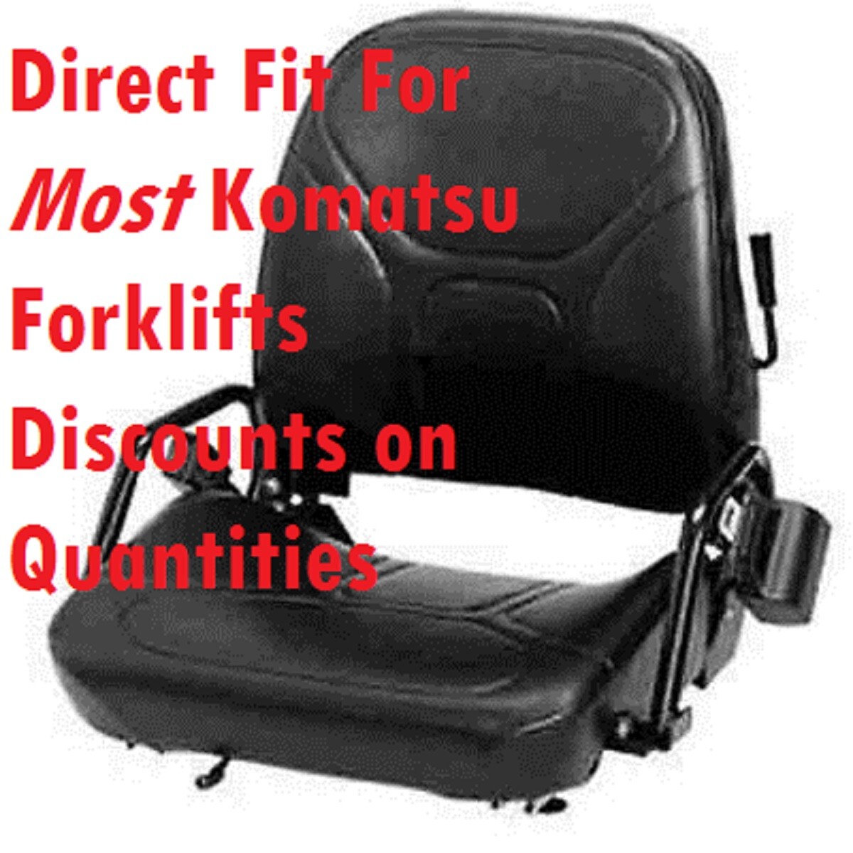 *KOMATSU* FOLDING FORKLIFT SEAT *ALLIS CHALMERS* CAT CLARK *CATERPILLAR* TOYOTA