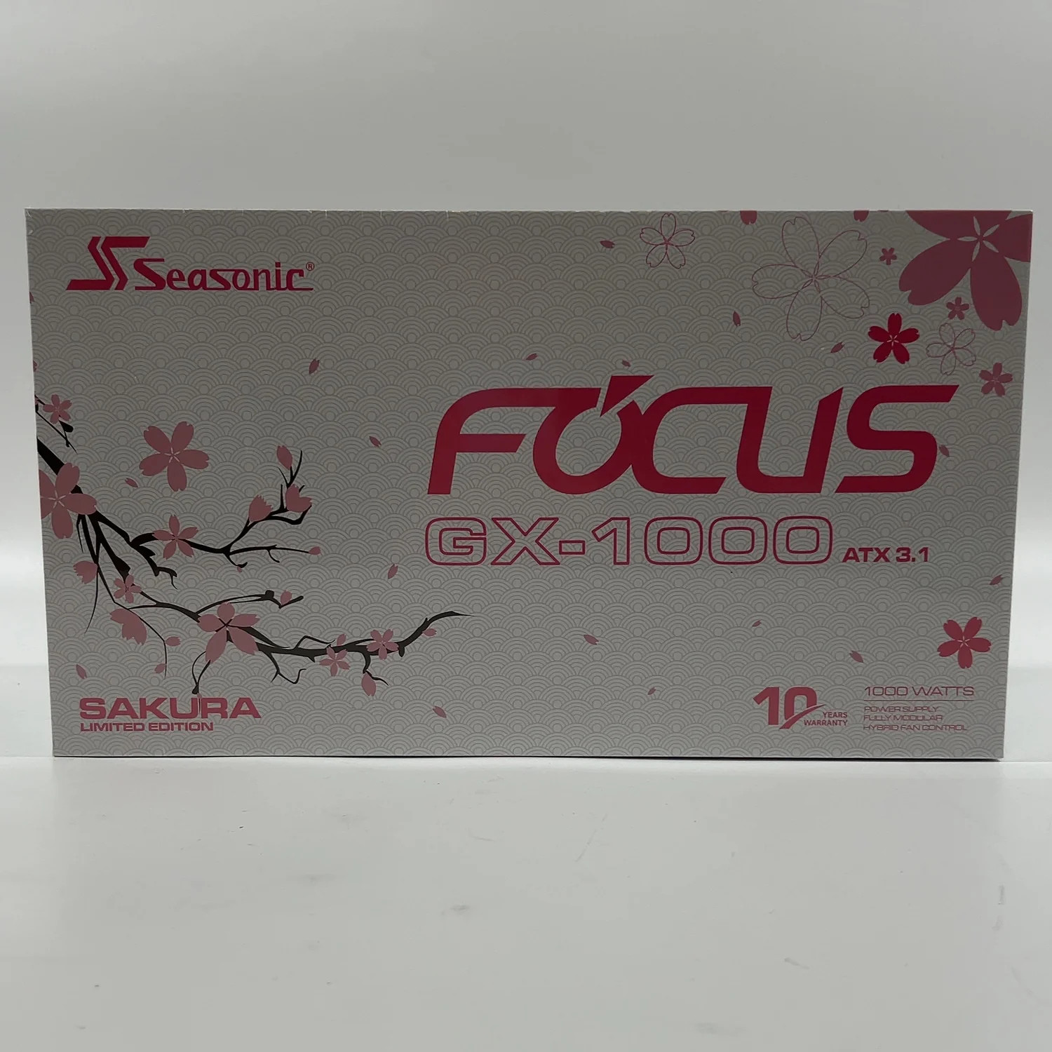 New Sakura Limited Edition SeaSonic Focus GX1000 80 Plus Gold 1000W Power Supply