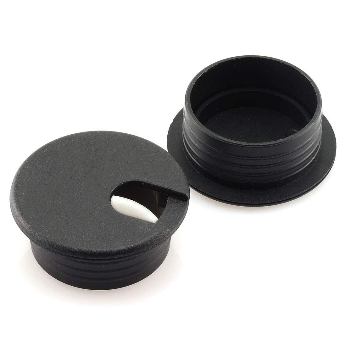 HJ Garden 2pcs 1-1/2 inch Desk Wire Cord Cable Grommets Hole Cover Office PC Des
