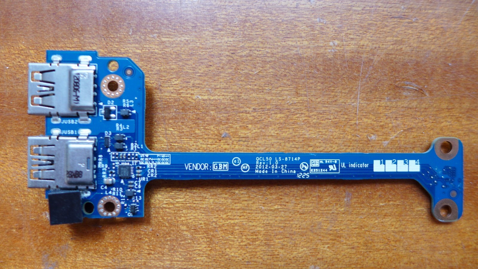 ✅ HP ENVY M6 M6-1000 DUAL USB PORT BOARD LS-8714P QCL50 455M1L32L01