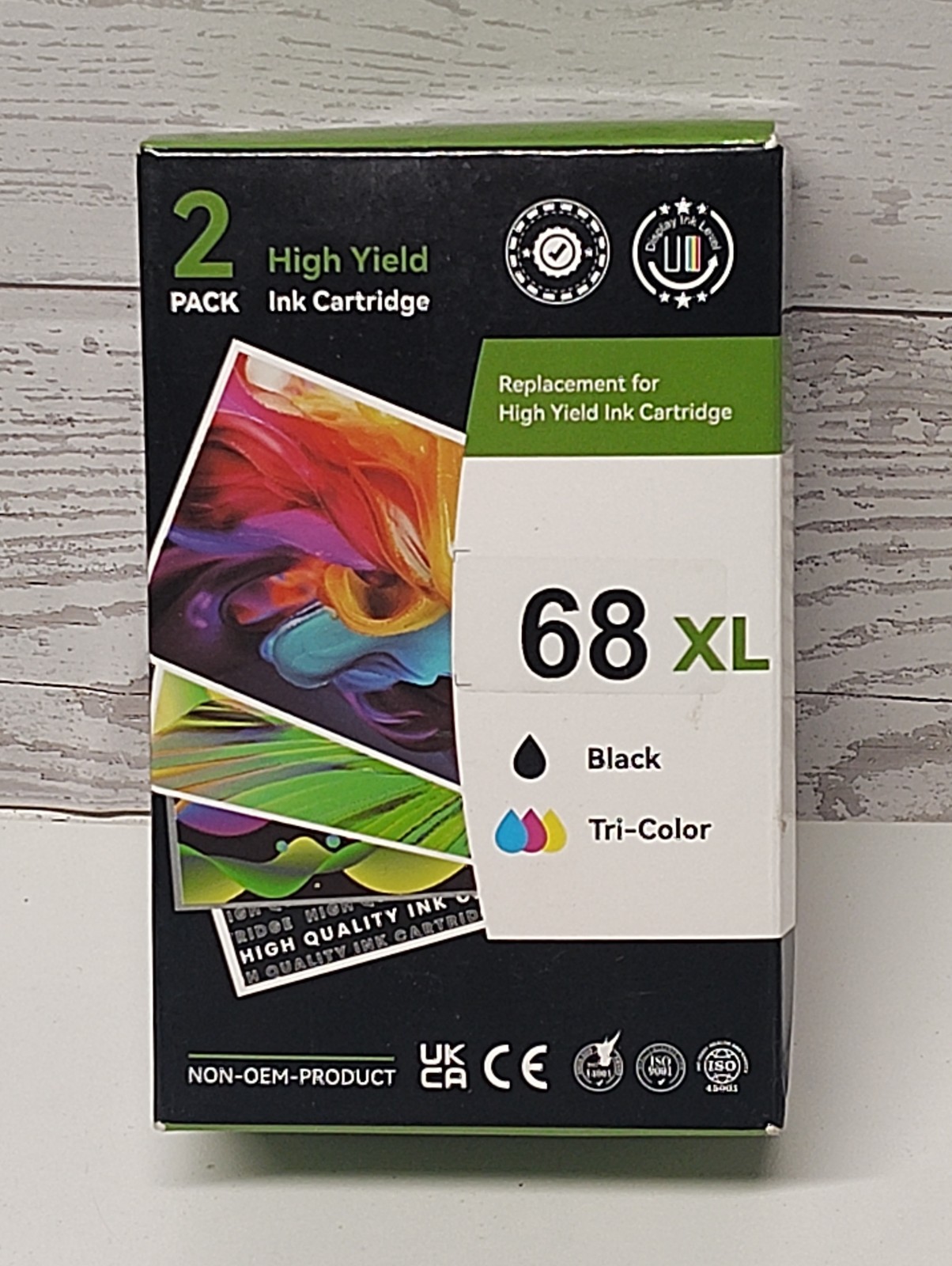 HP 68XL Compatible Ink Cartridge Combo Pack Black & Tri-Color 2-Pack New