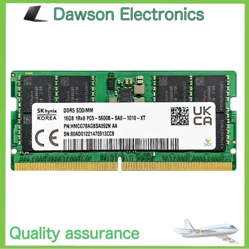 New SKHynix 16GB DDR5 5600MHz PC5-44800 262-Pins 1RX8 Laptop SODIMM Memory Ram