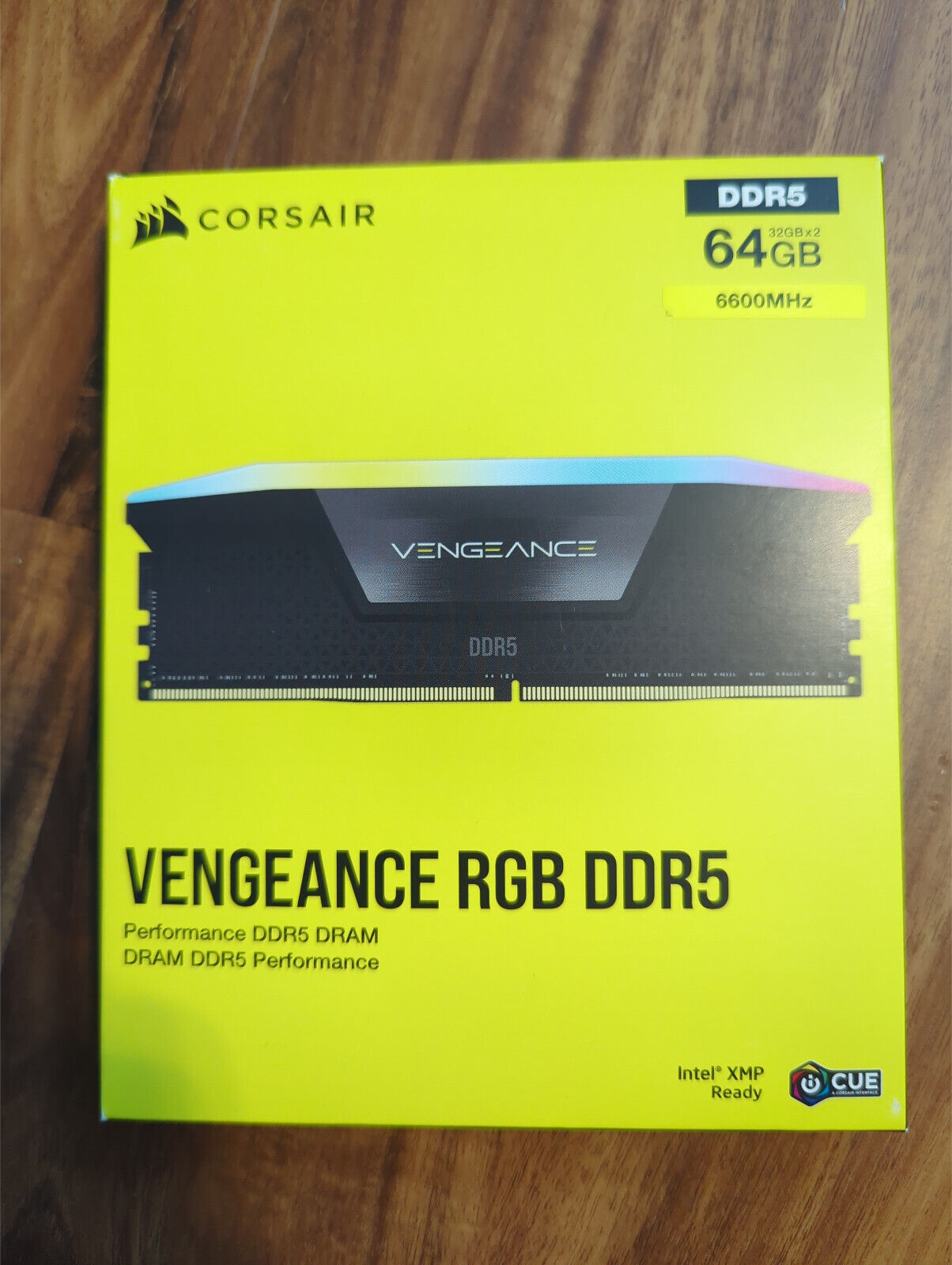 USED Corsair Vengeance RGB 64GB 2 x 32 GB DDR5 6600 MHz RAM sticks