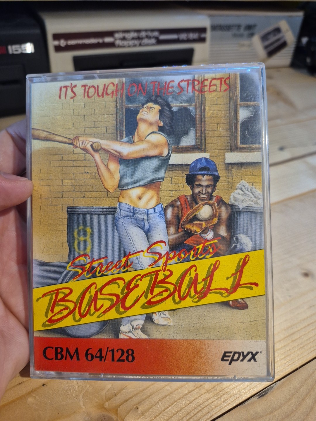 C64 : STREET SPORTS BASEBALL ORIGINAL GAME X COMMODORE 64 tape EPYX