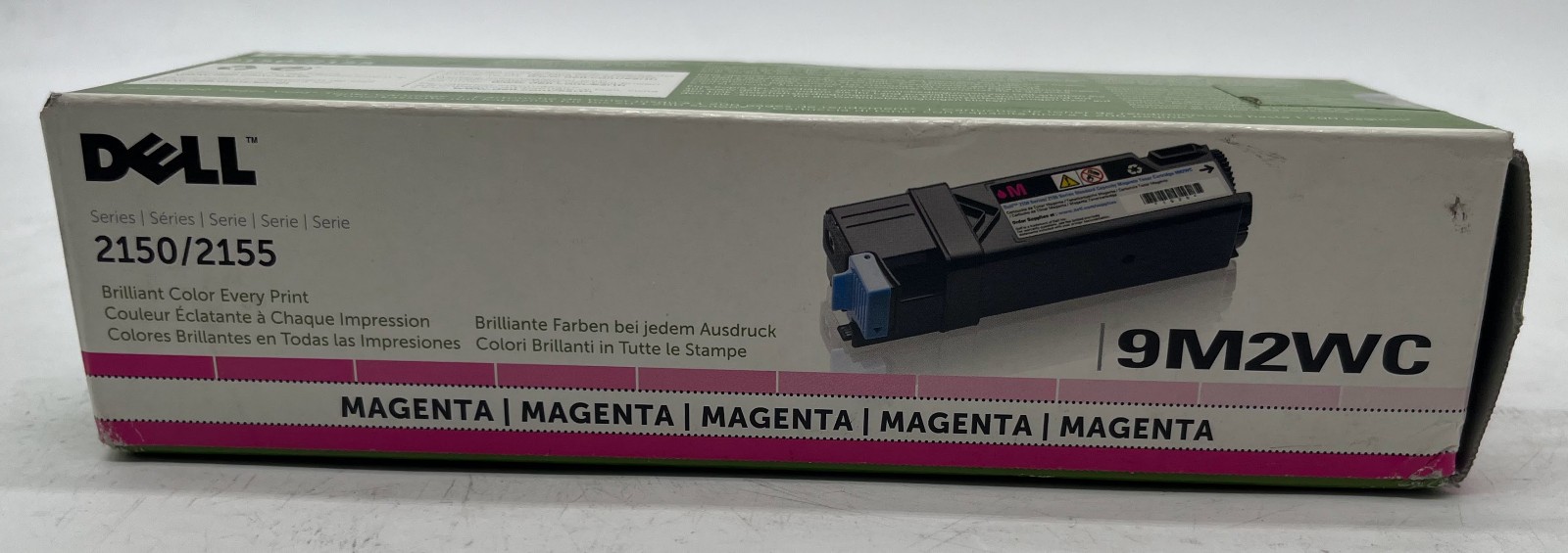 Genuine Dell 331-0714 (9M2WC) Magenta Toner Cartridge, OEM