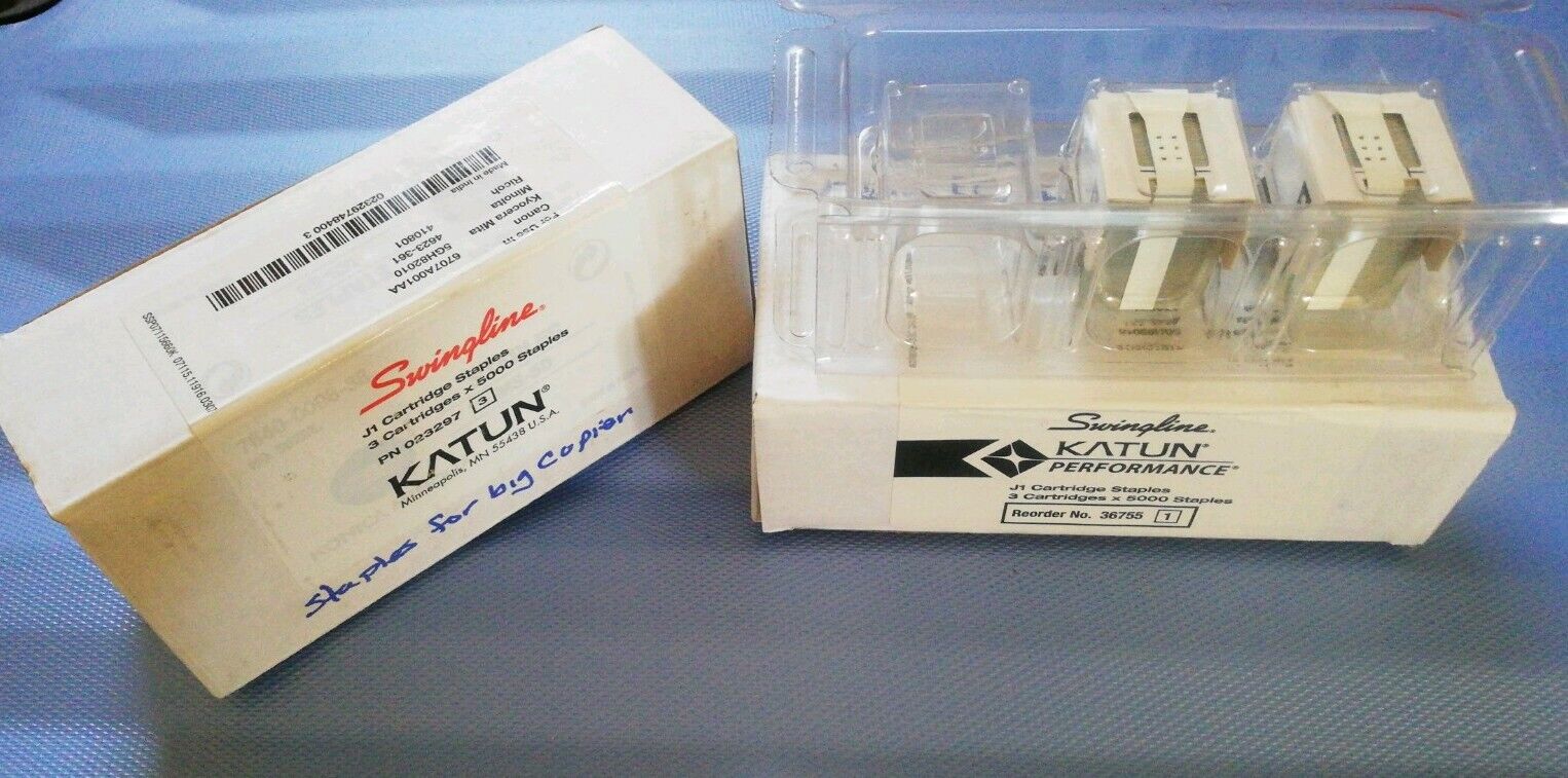 Genuine Swingline J1  5 x 5000 Cartridge Staples for Canon Kyocera Minolta Ricoh