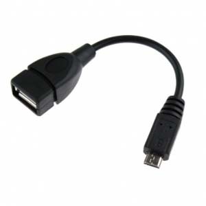 5 Pack of USB OTG Adapter Cable 6"