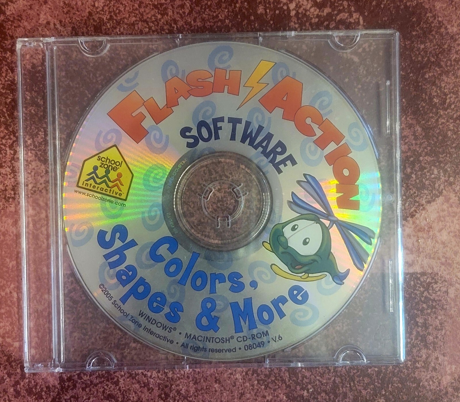 Flash Action Software Colors, Shapes & More • PC/Mac CD-ROM For Kids