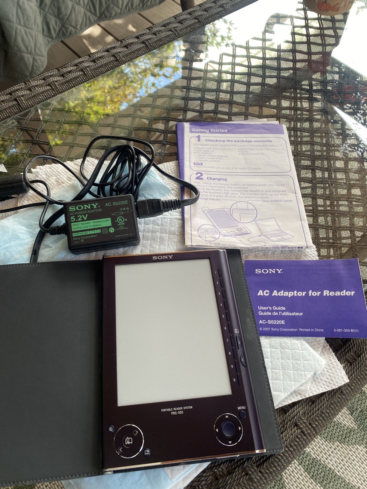 Sony PRS-505 BLUE E-Ink Portable E-Reader