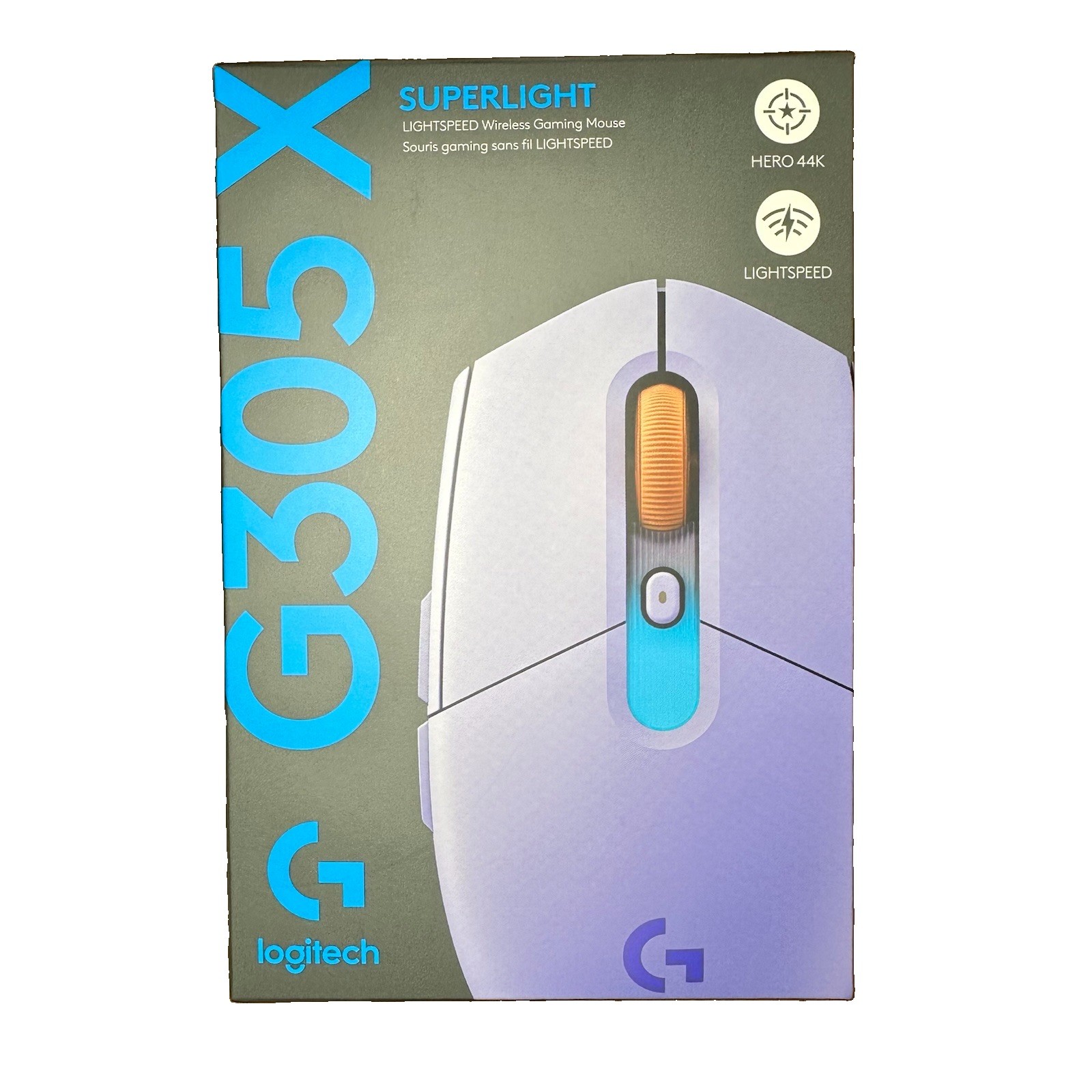 Logitech G305 X SUPERLIGHT Wireless Gaming Mouse HERO 44K Bluetooth White NEW
