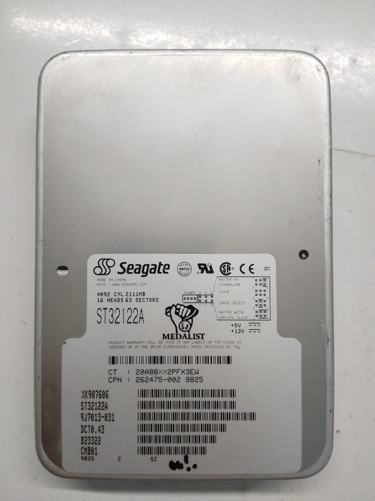 Seagate Medalist 2111mb ST32122A 9J7013-031 24001720 3.5 HDD Ide Pata HDD
