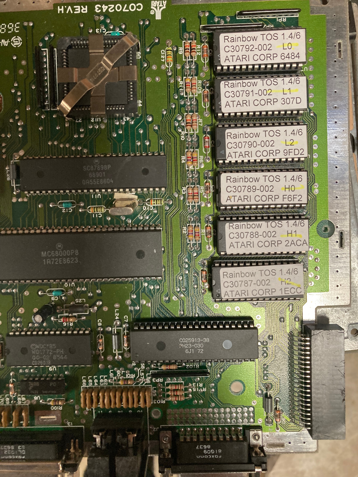RAINBOW TOS 1.4 Atari ST/STF/STFM & Mega ST New 6 Chip OTP