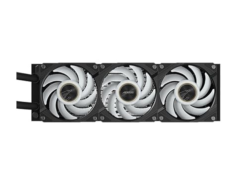 AORUS WATERFORCE X II 360 LIQUID CPU COOLER, 360MM RADIATOR WITH 3X -  BLACK
