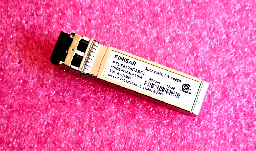 Genuine FINISAR FTLX8574D3BCL 10Gbase-SR 850nm 400m SFP+ MMF Optic Transceiver