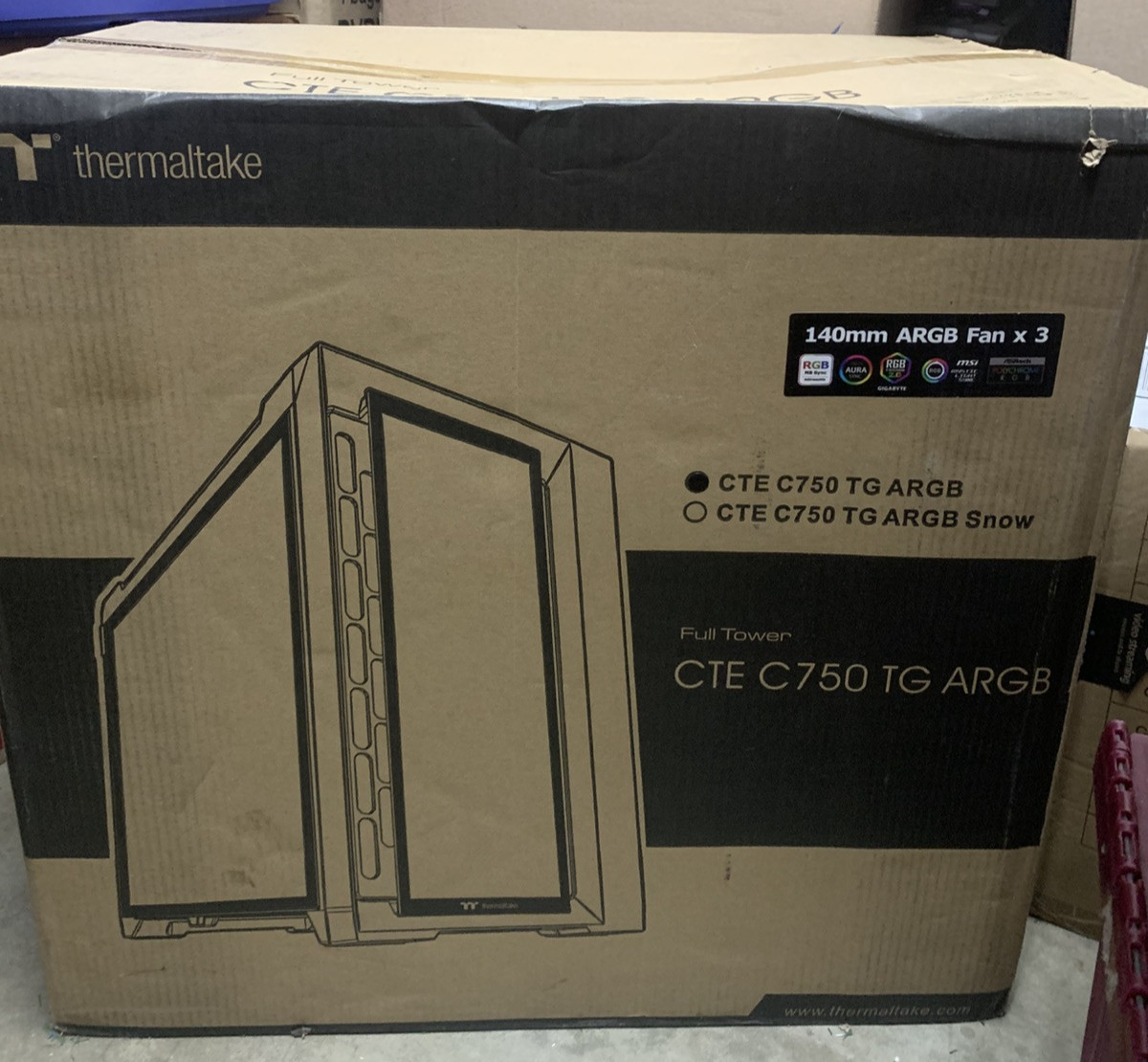 Thermaltake CTE C750 TG ARGB E-ATX Full Tower with 140 mm ARGB Fan x 3