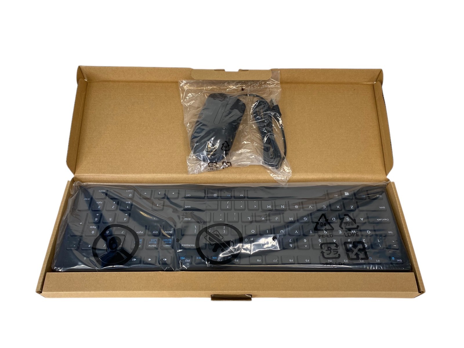 Dell USB Wired Keyboard and Mouse Combo KB216-BK-US For Office Casual New