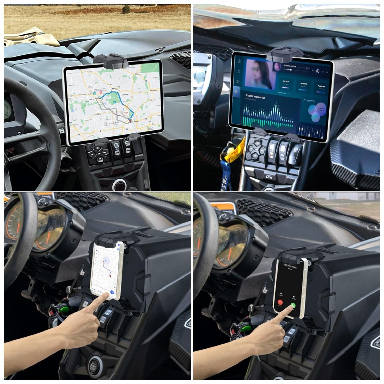 Maverick X3 Tablet & Phone Holder with Storage Box
