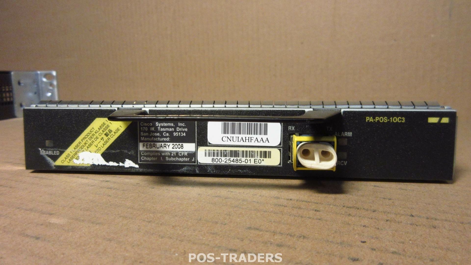 Cisco PA-POS-10C3 POS Single Port Adapter Fiber Optic Module FROM CISCO 7201 V01
