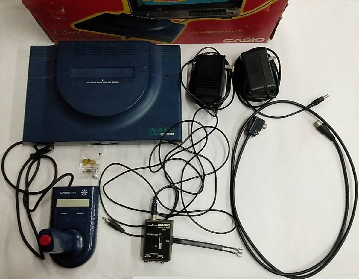 CASIO PV-1000 Vintage Computer Game Console Set with Joystick and AC Adapte Junk