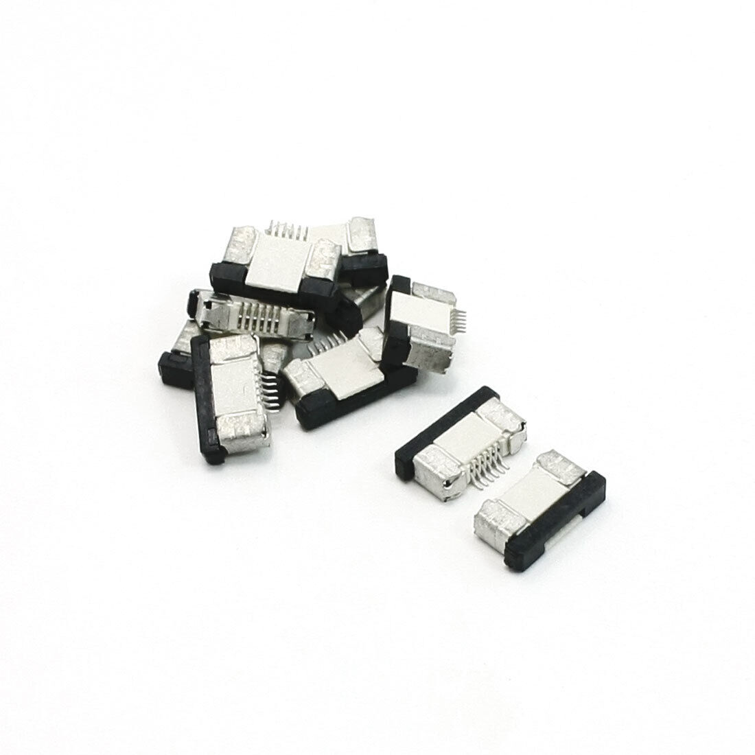 10 Pcs FFC FPC 6 Pin Bottom Connect 0.5mm Pitch Ribbon Connector Socket