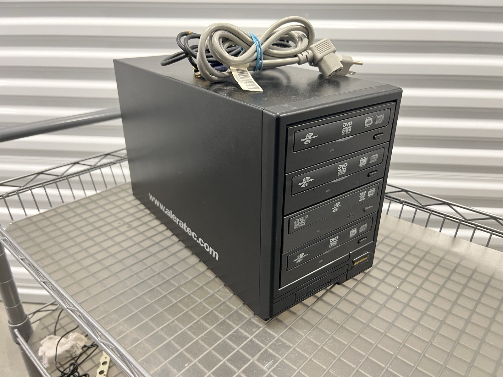 Aleratec 4 DVD/CD 4x USB DVD Duplicator Publisher DVD Copier Burner LightScribe