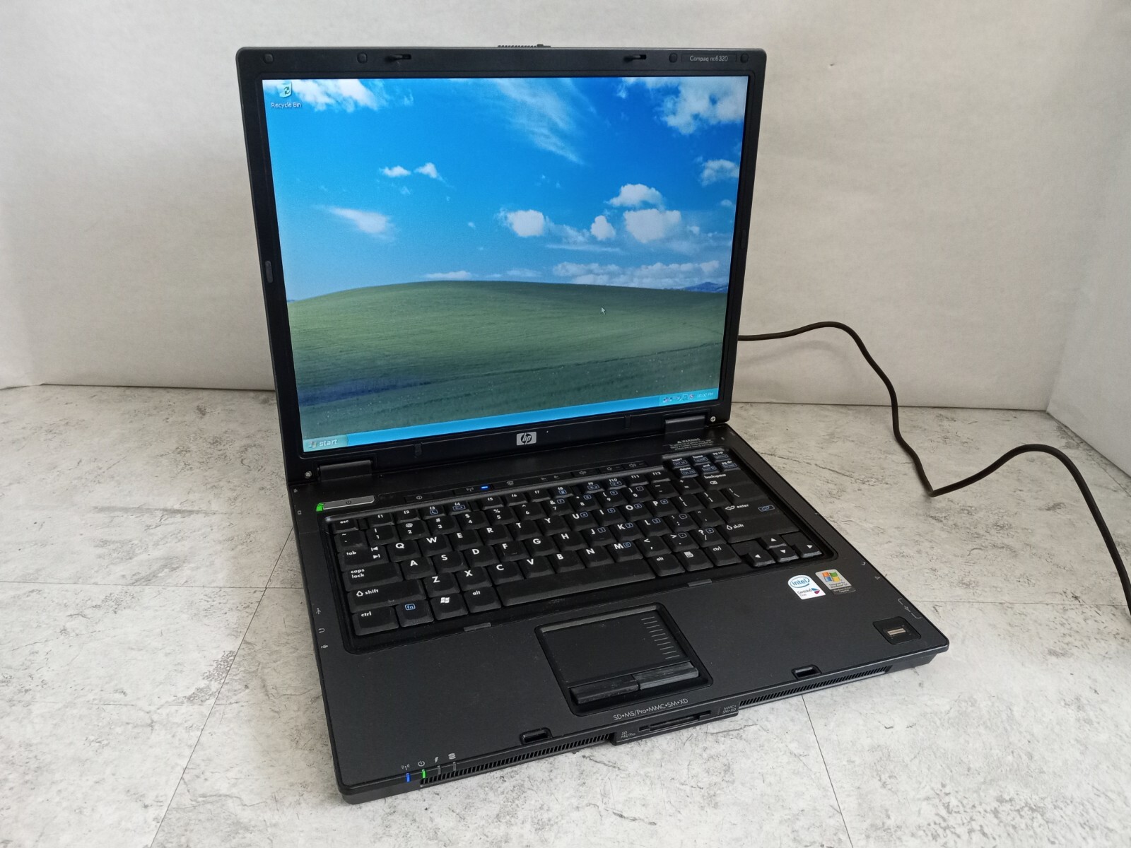 HP Compaq nc6320 15" Laptop Intel Core Duo 512MB RAM 80GB HDD XP -NO BATTERY -RR