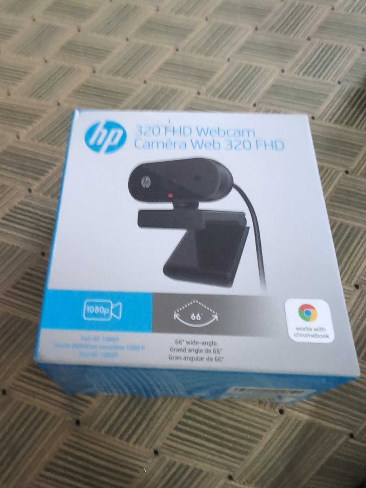 Hp 320 FHD Webcam 66" Wide Angle Full HD 1080p NEW