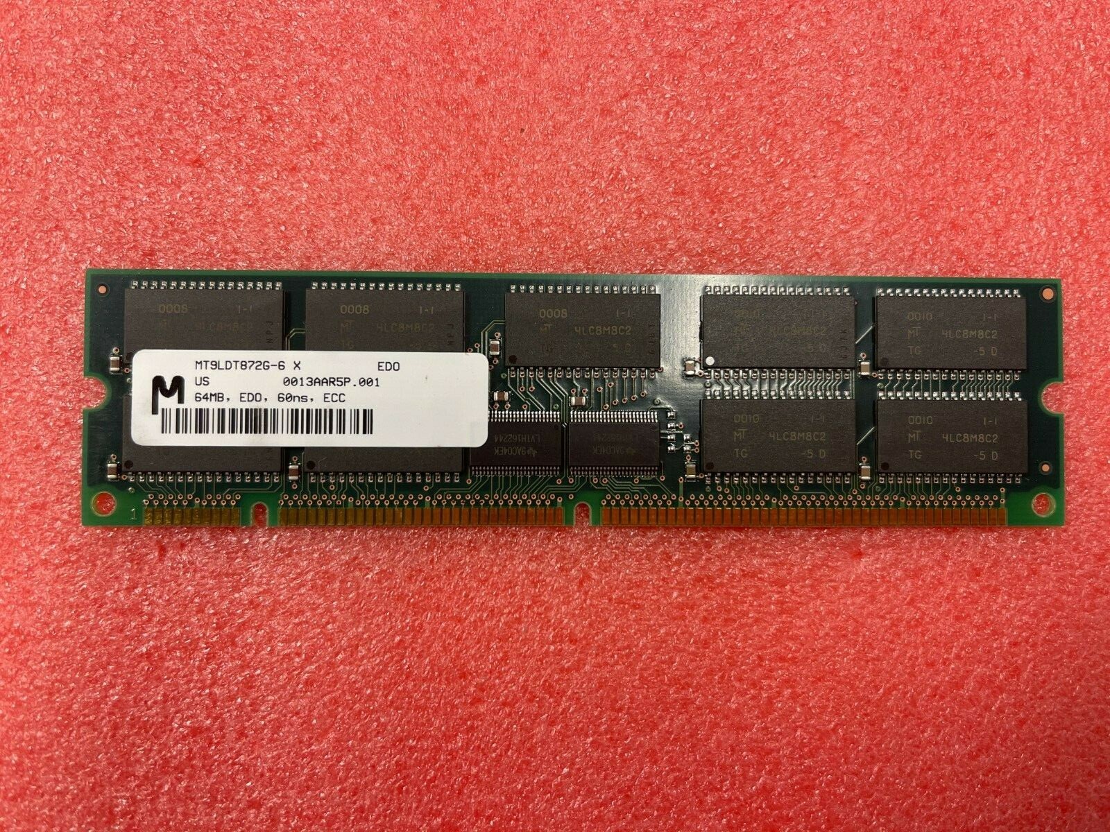 Vintage Micron 64MB EDO 60ns 168pin Memory MT9LDT872G-6X
