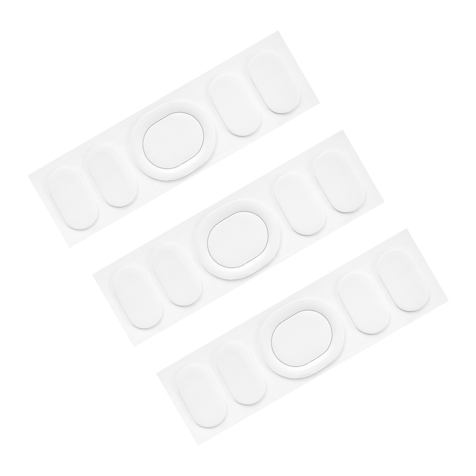 Rounded Curved Mouse Feet 0.6mm w Paper for G102/G Pro Wired White 5Pcs/3 Set