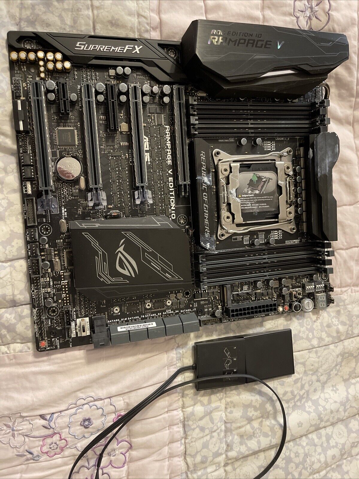 ASUS X99 ROG RAMPAGE V EDITION 10 (Pins Bent Untested With WiFi Antenna)
