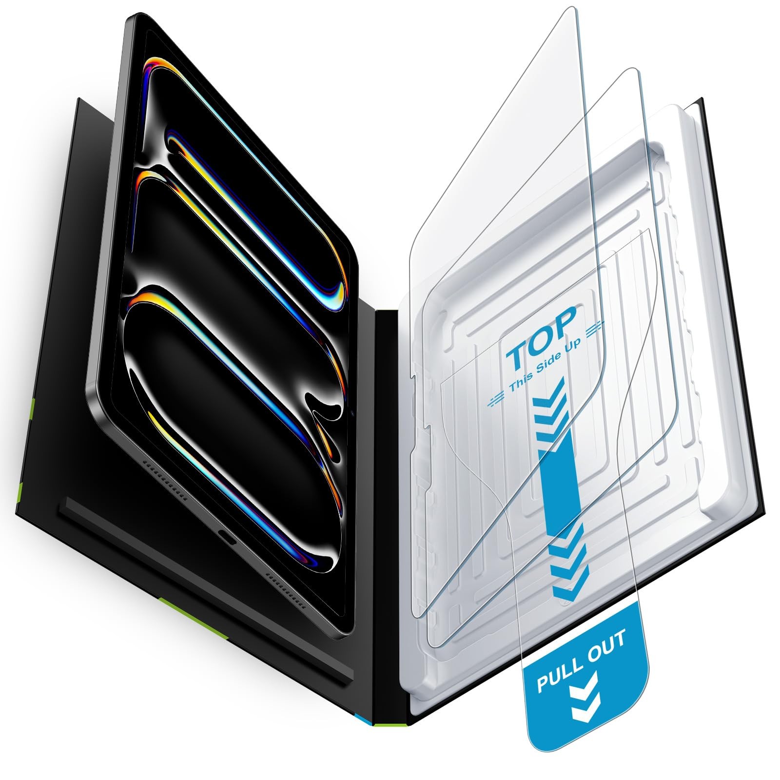 Mothca 2 Pack Matte Glass Screen Protector for iPad Pro 11-inch M5 2025 /M4 2024