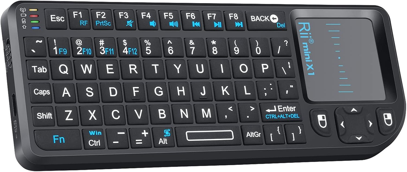 Rii 2.4G Mini Wireless Keyboard with Touchpad Mouse,Lightweight Portable
